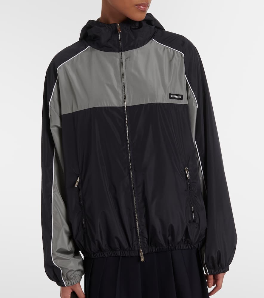 Logo oversized track jacket
