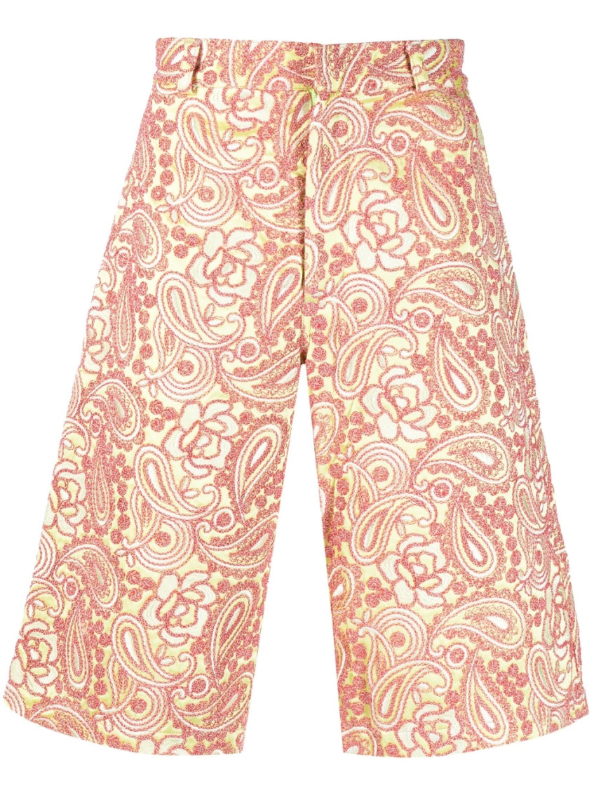 - All Over Embroidered Shorts