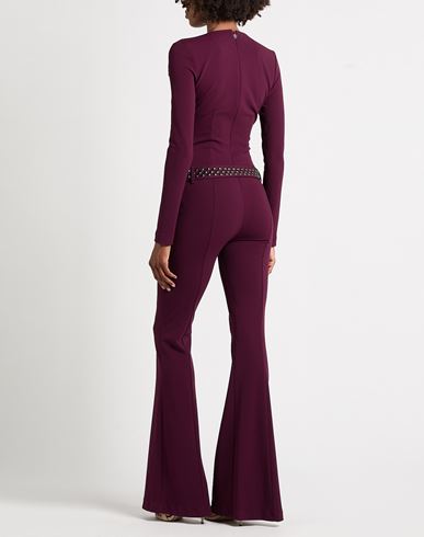 Woman Jumpsuit Plum Size L Polyester, Elastane