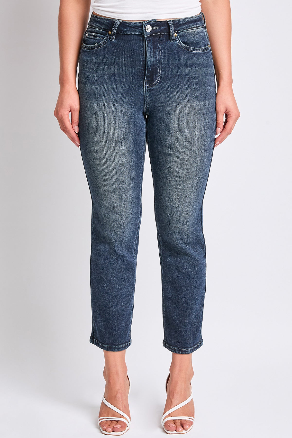 Women's Luxe High Rise Vintage Stretch Straight Jeans