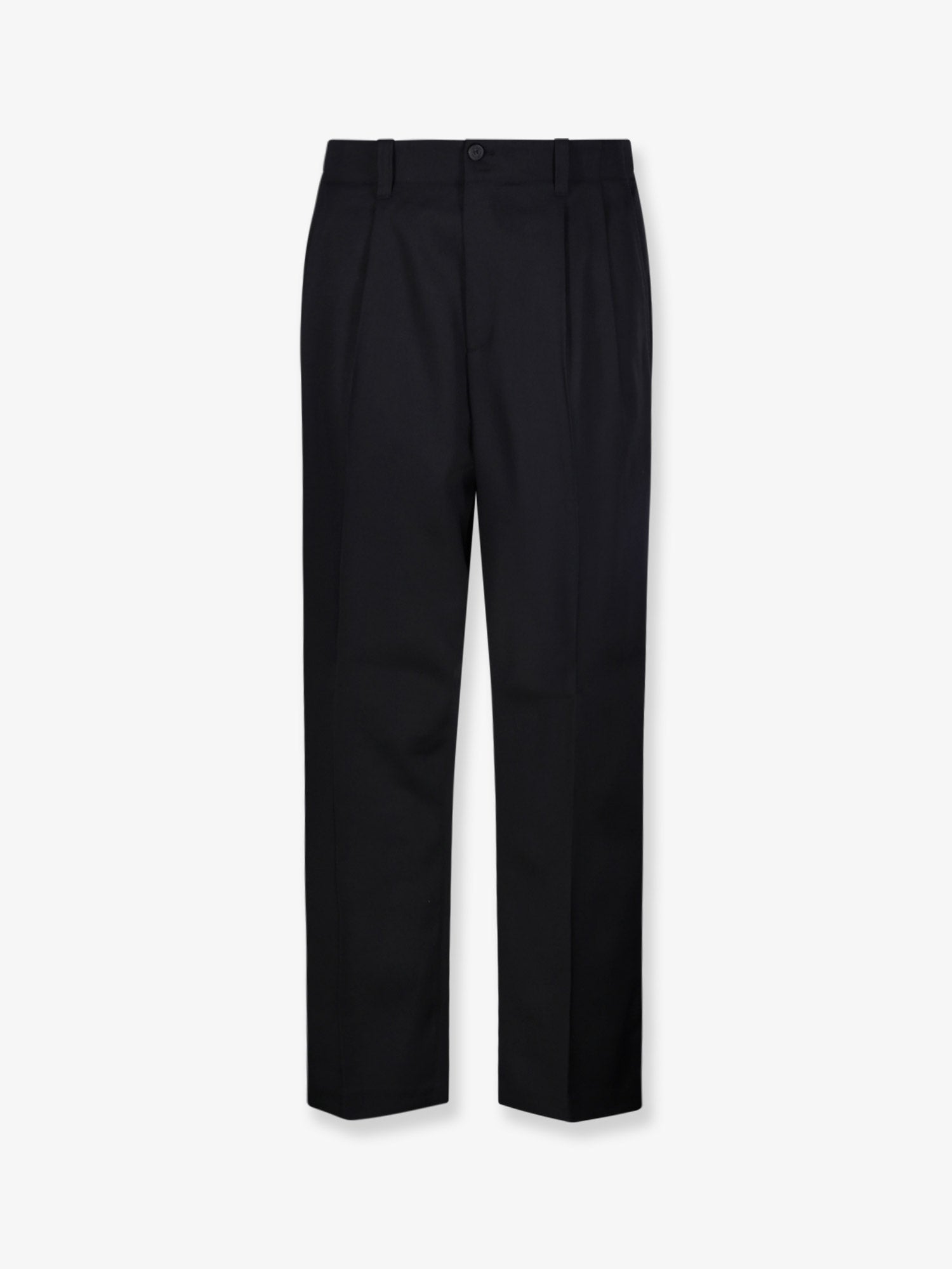 Virgin Wool Trousers — Black