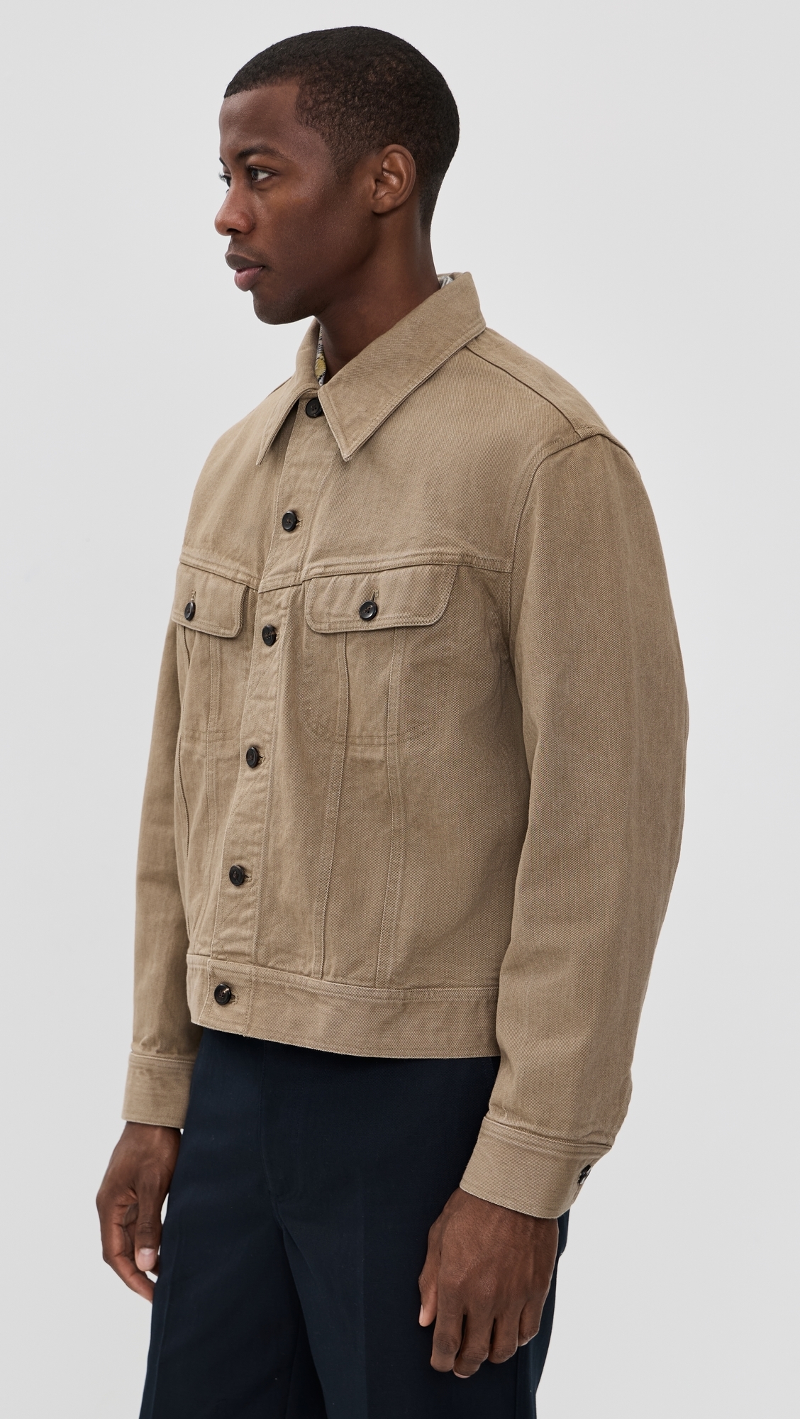 Sulphur Dyed Trucker Jacket Washed Brown