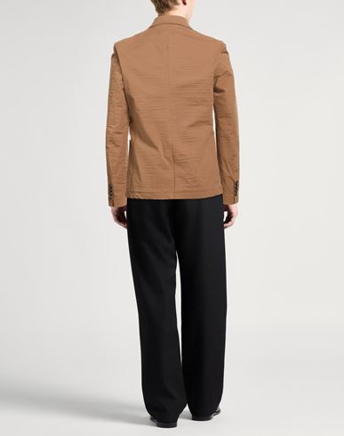 Man Blazer Camel Size M Cotton, Elastane