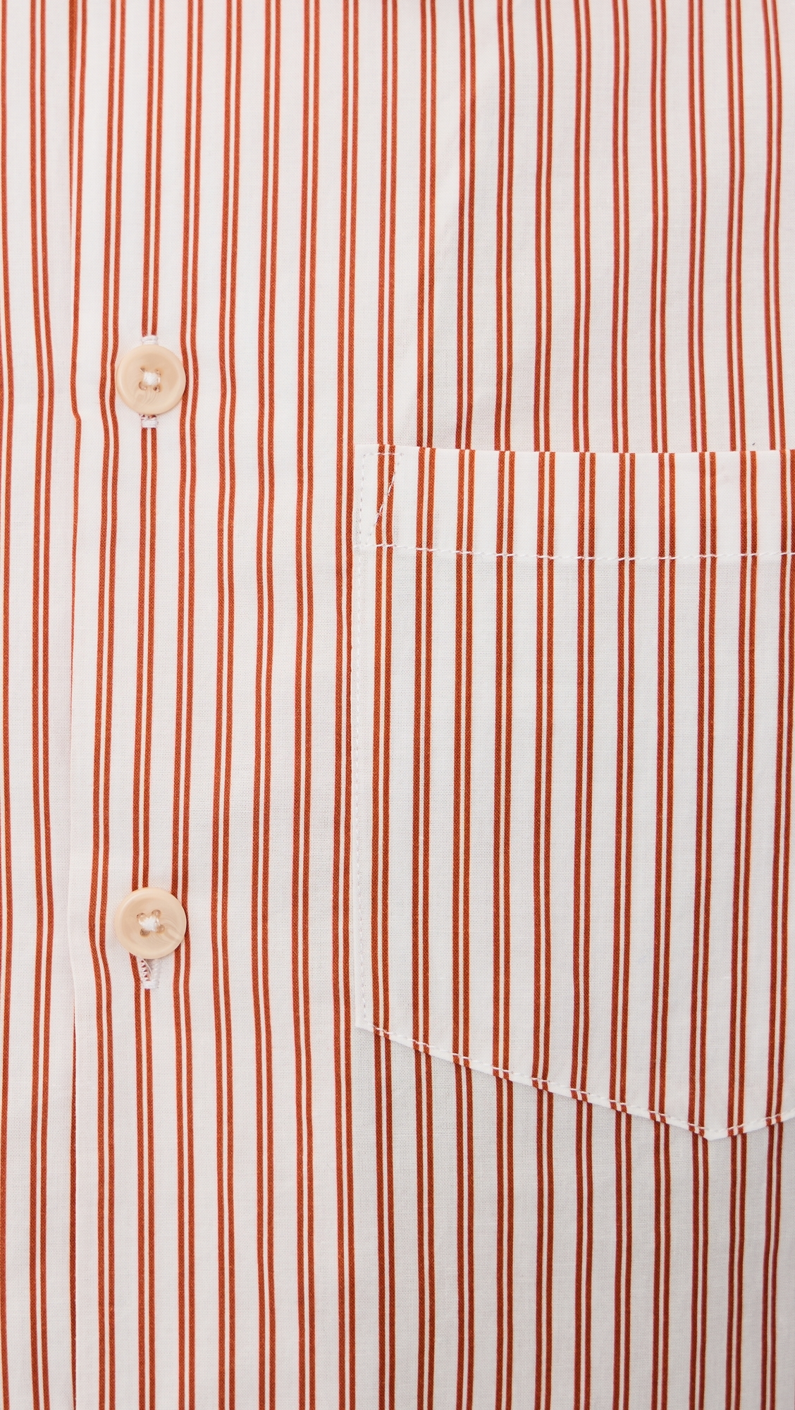 Rick Striped Camp Shirt Terra Cotta Stripe