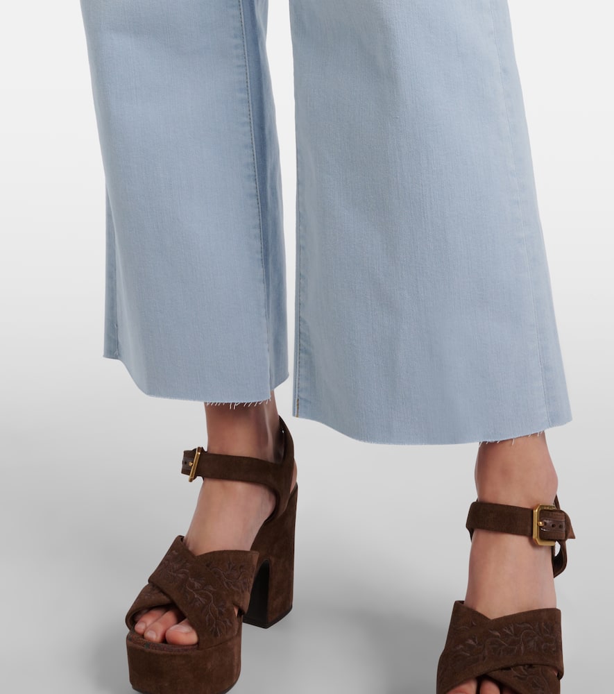 Anchor high-rise wide-leg jeans