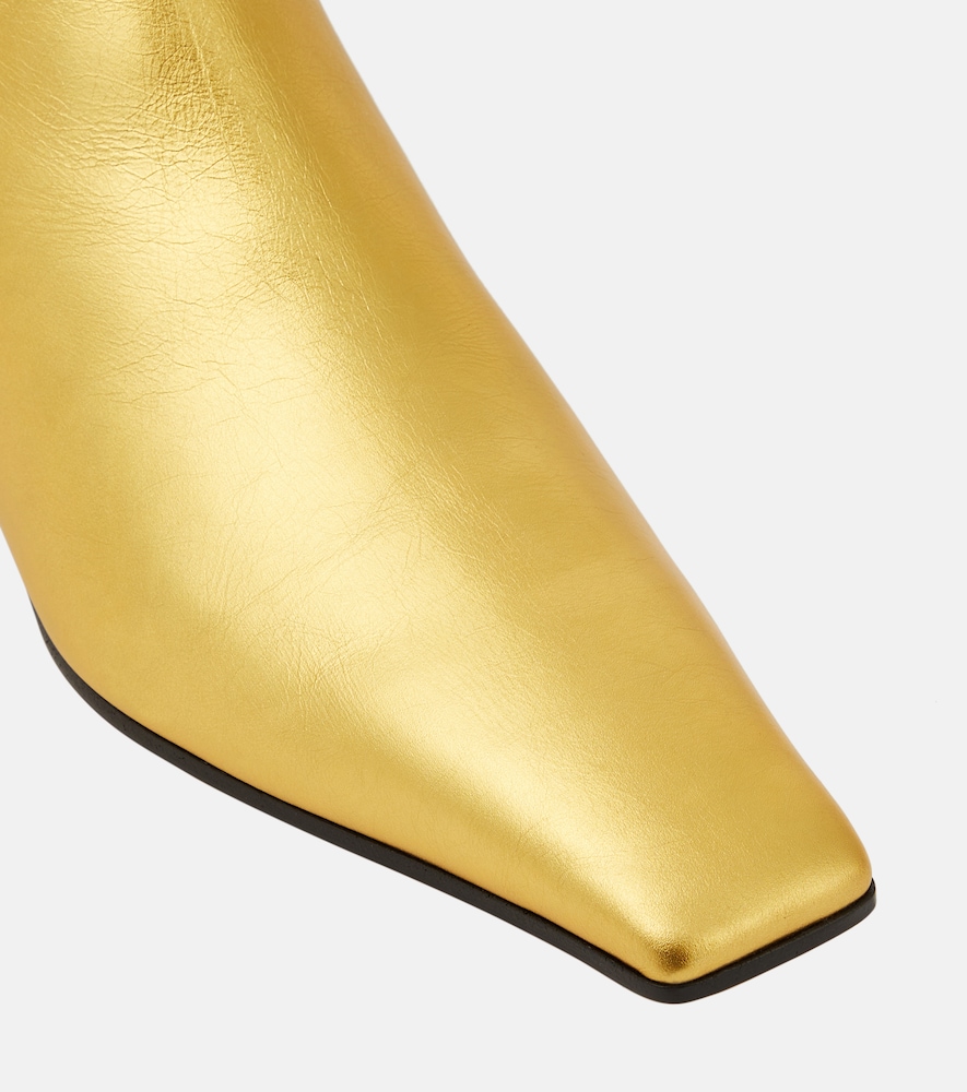 Marfa metallic leather ankle boots