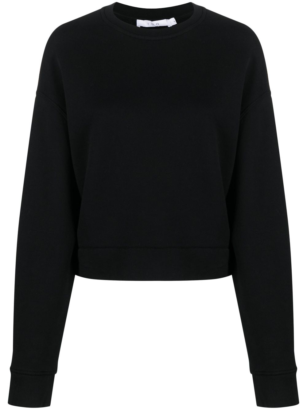 Logo-print cotton sweatshirt - Black