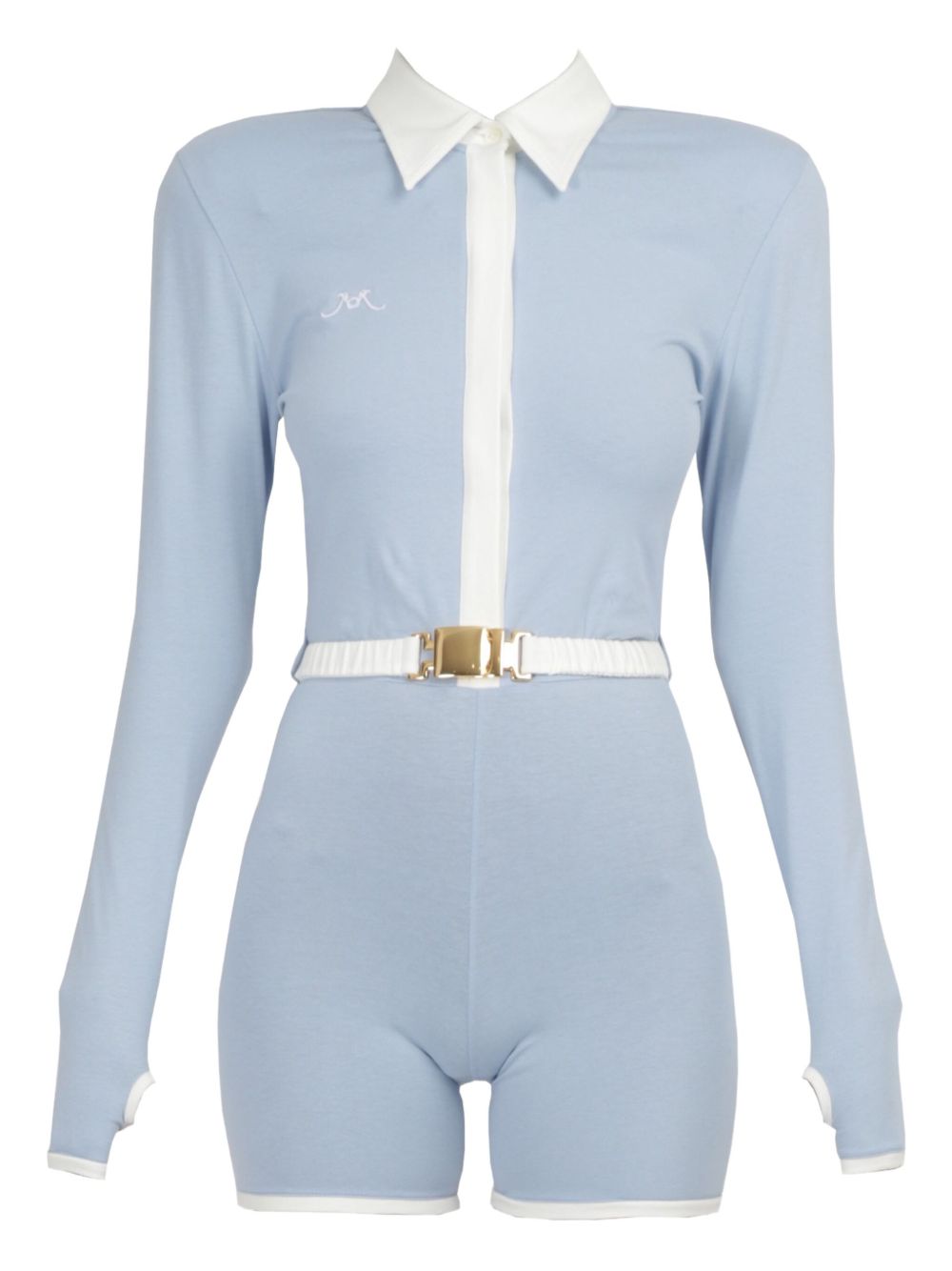 Rowen Rose belted jersey jumpsuit - Blue
