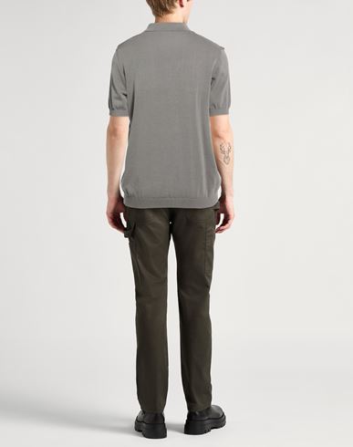 Man Sweater Grey Size 36 Cotton