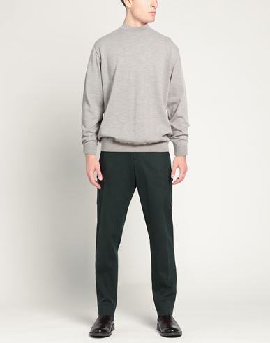 Man Turtleneck Light grey Size 46 Merino Wool