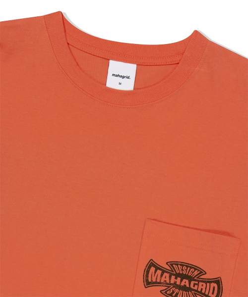 CROSS LOGO THERMAL LS TEE ORANGE