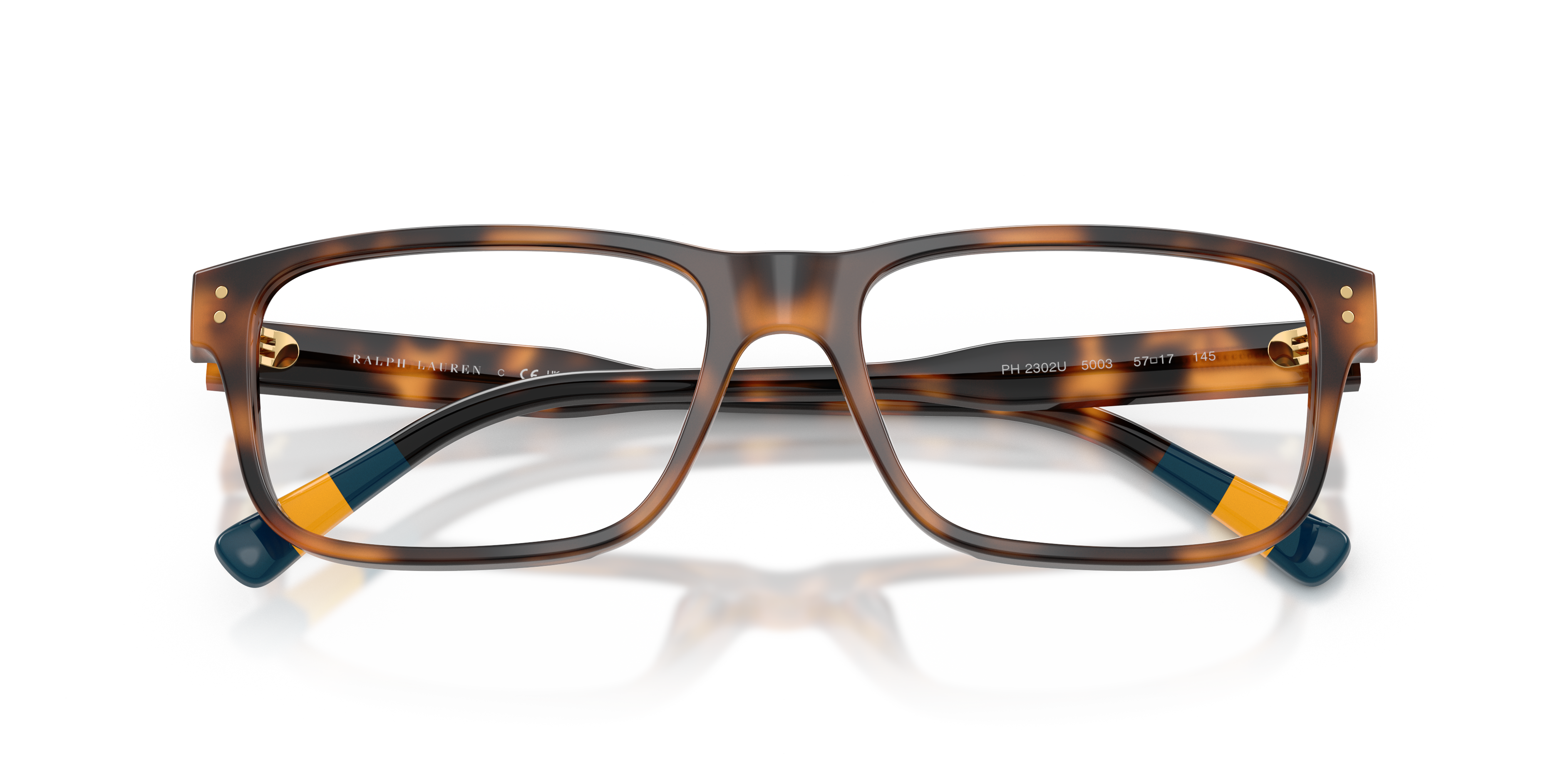 Polo Ralph Lauren Hombre Polo Ralph Lauren PH2302U 5003 Monturas ópticas Acetato Tortuga Transparente Cuadrada Norma
