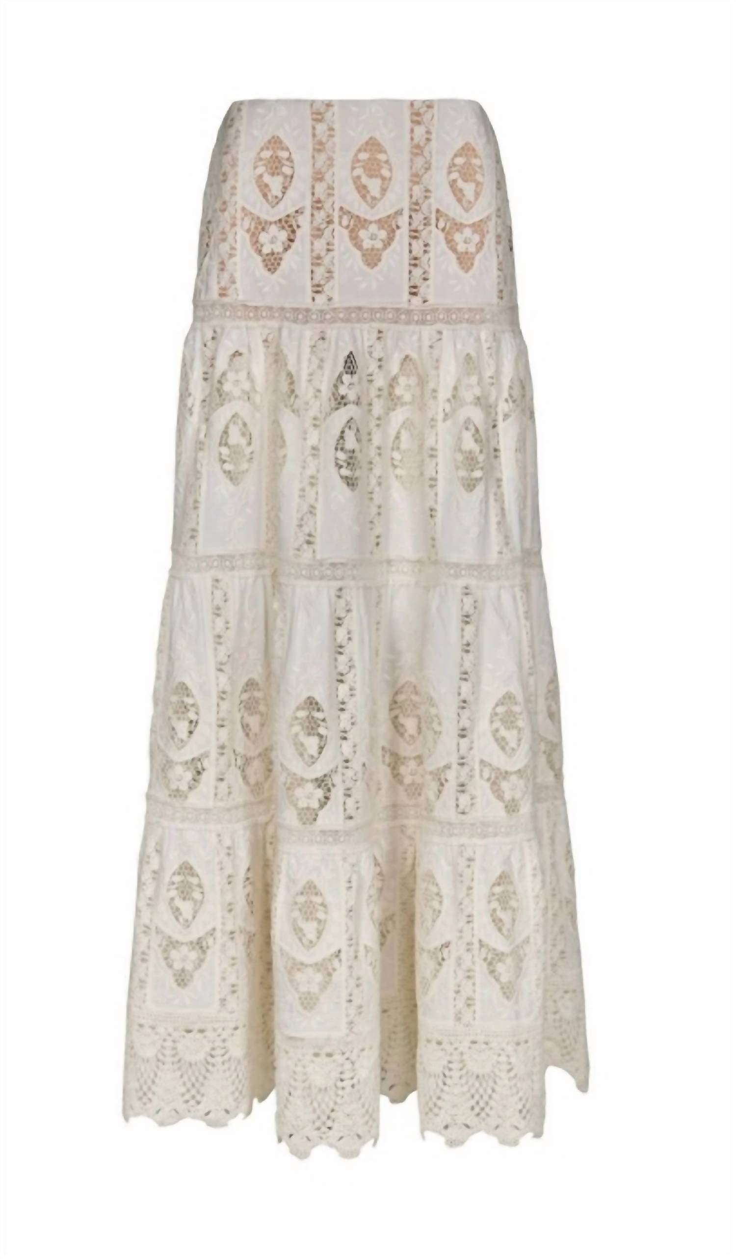 Women's Highlighted Fields Skirt In Ecru