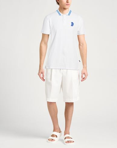 Man Polo shirt White Size L Cotton