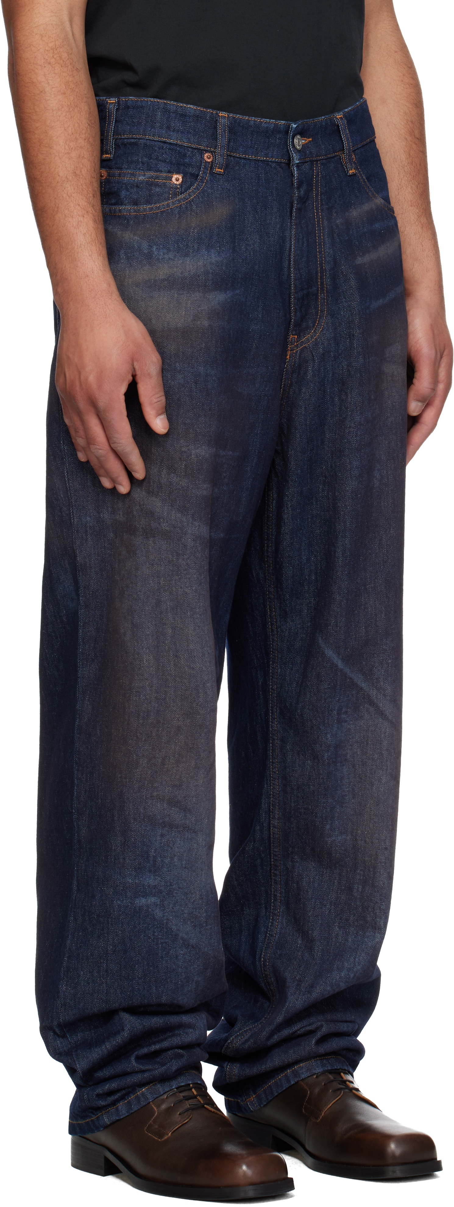 Navy Faded Jeans
