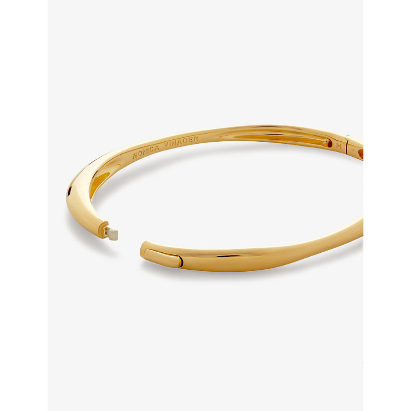 Womens Yellow Gold Nura Reef 18ct Yellow Gold-plated Vermeil Sterling-silver Bangle