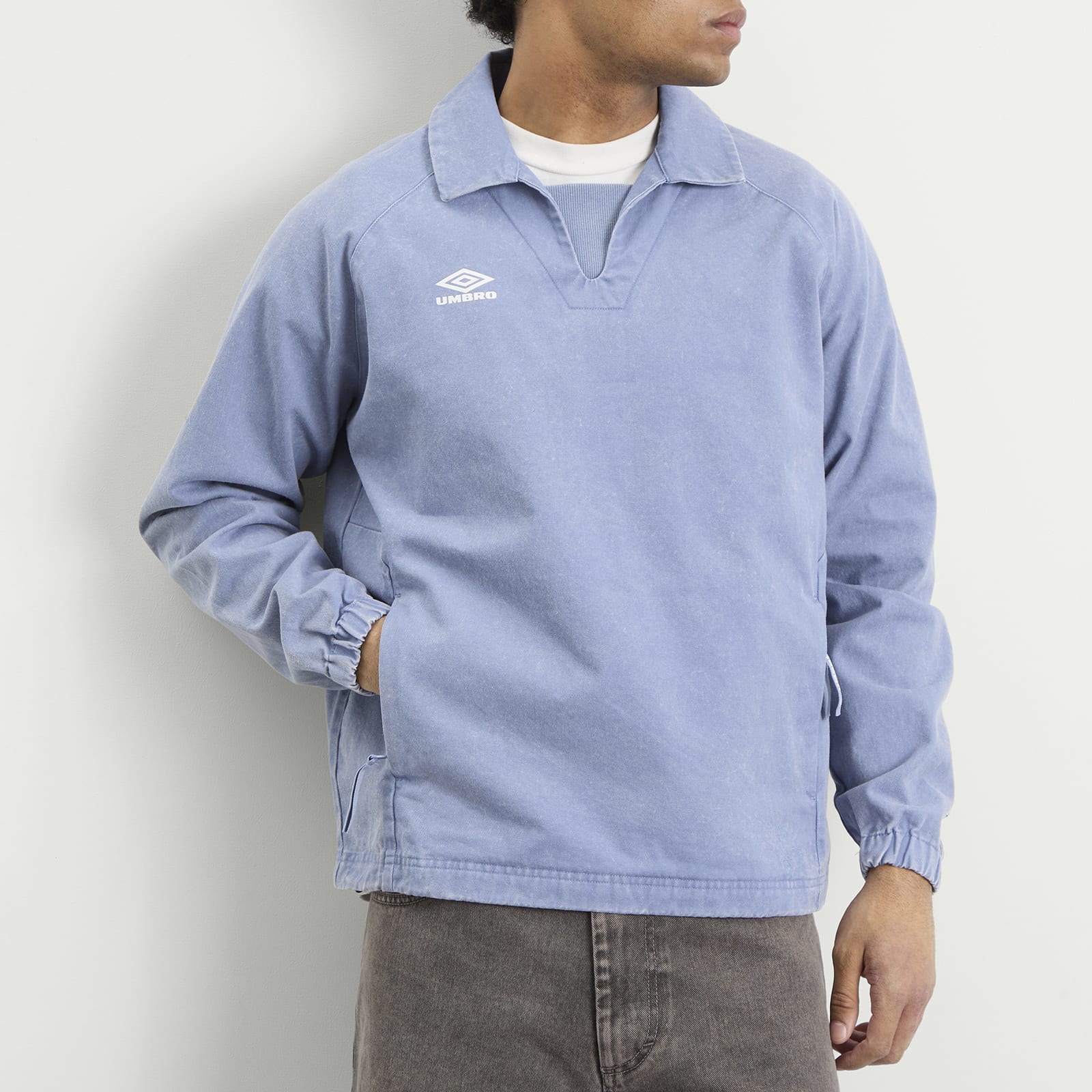 Men's Washed Drill Top Infinity/Brilliant White