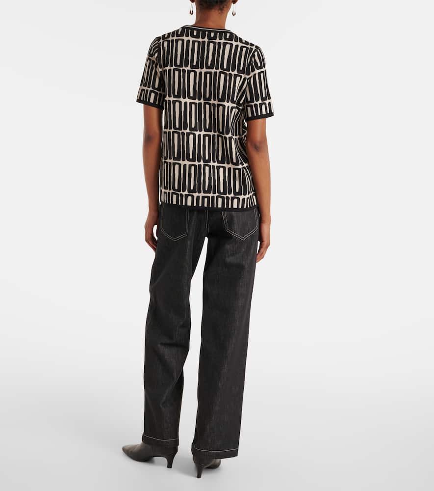 Ramo printed cotton top