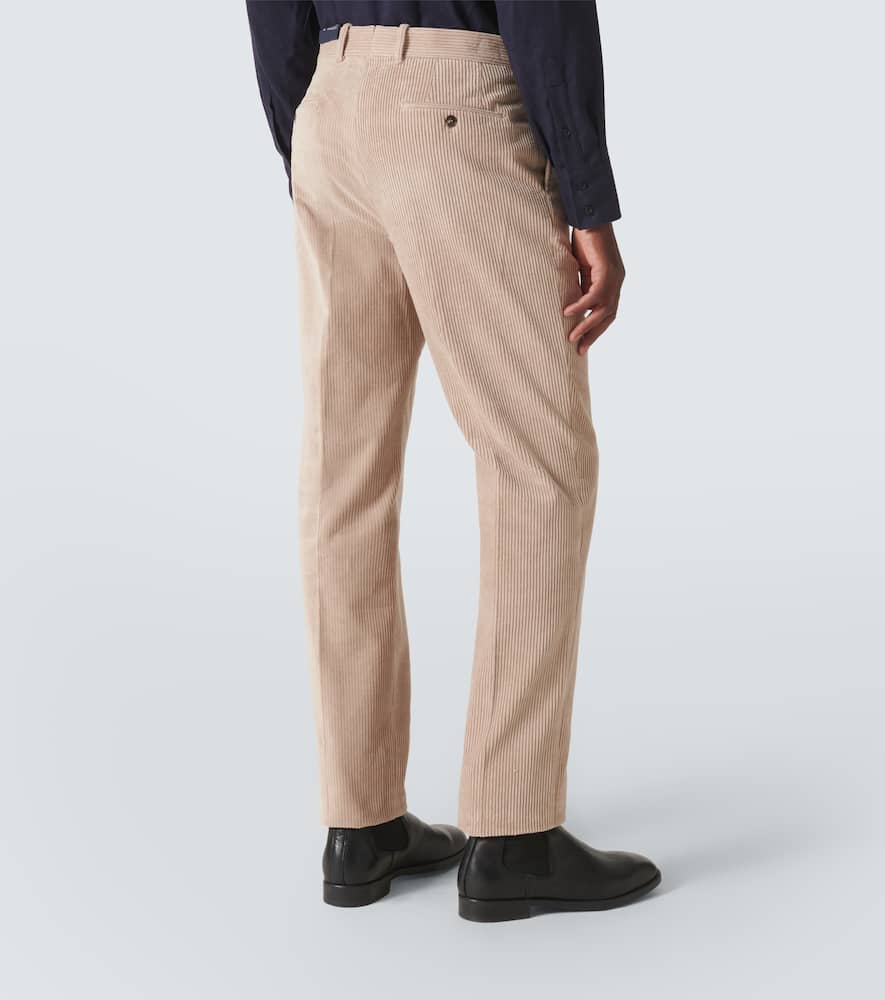 Cotton corduroy straight pants