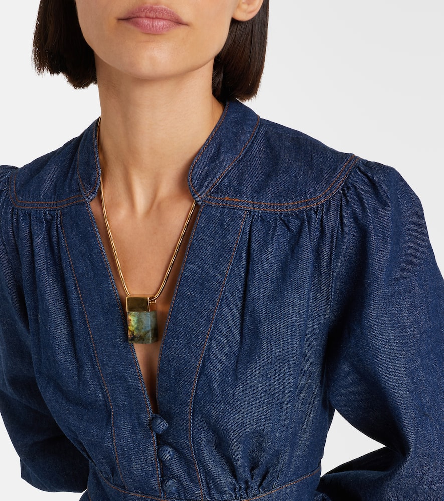 Awaken denim midi dress