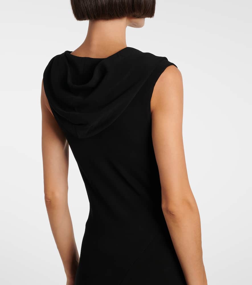 Asymmetric jersey gown