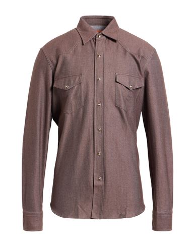 Man Denim shirt Brown Size 15 ¾ Cotton