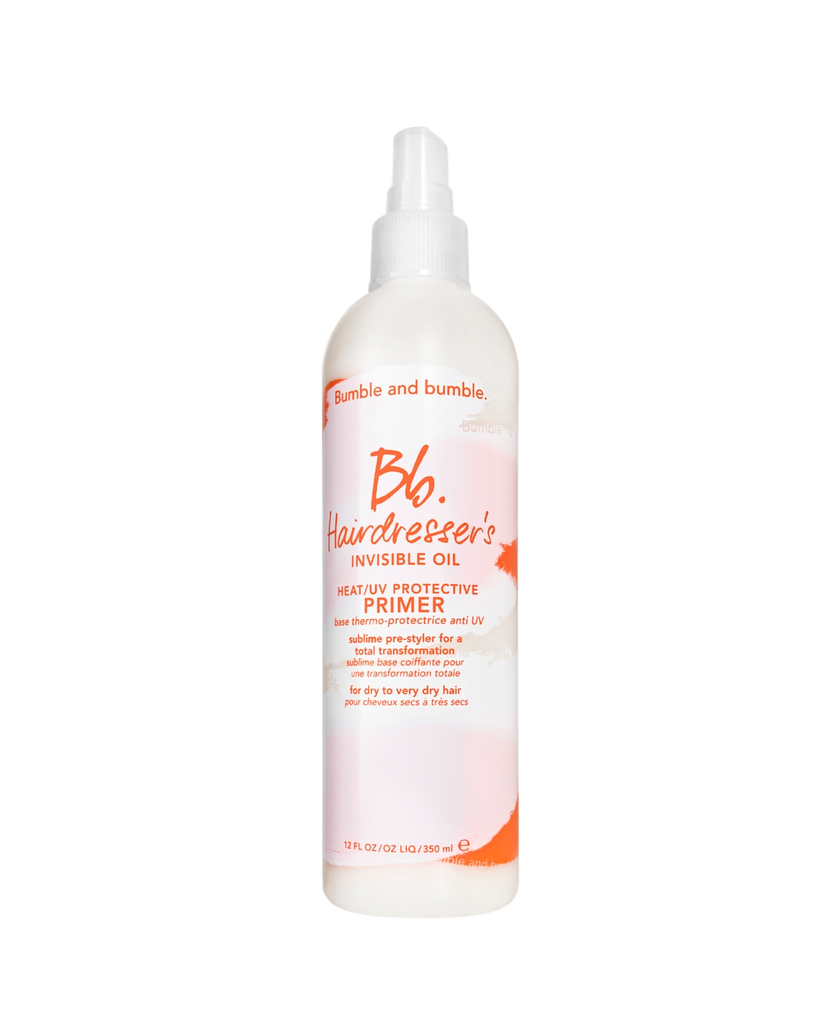 Hairdressers Invisible Oil Heat Protectant Leave-In Conditioner Hair Primer, 12 oz.