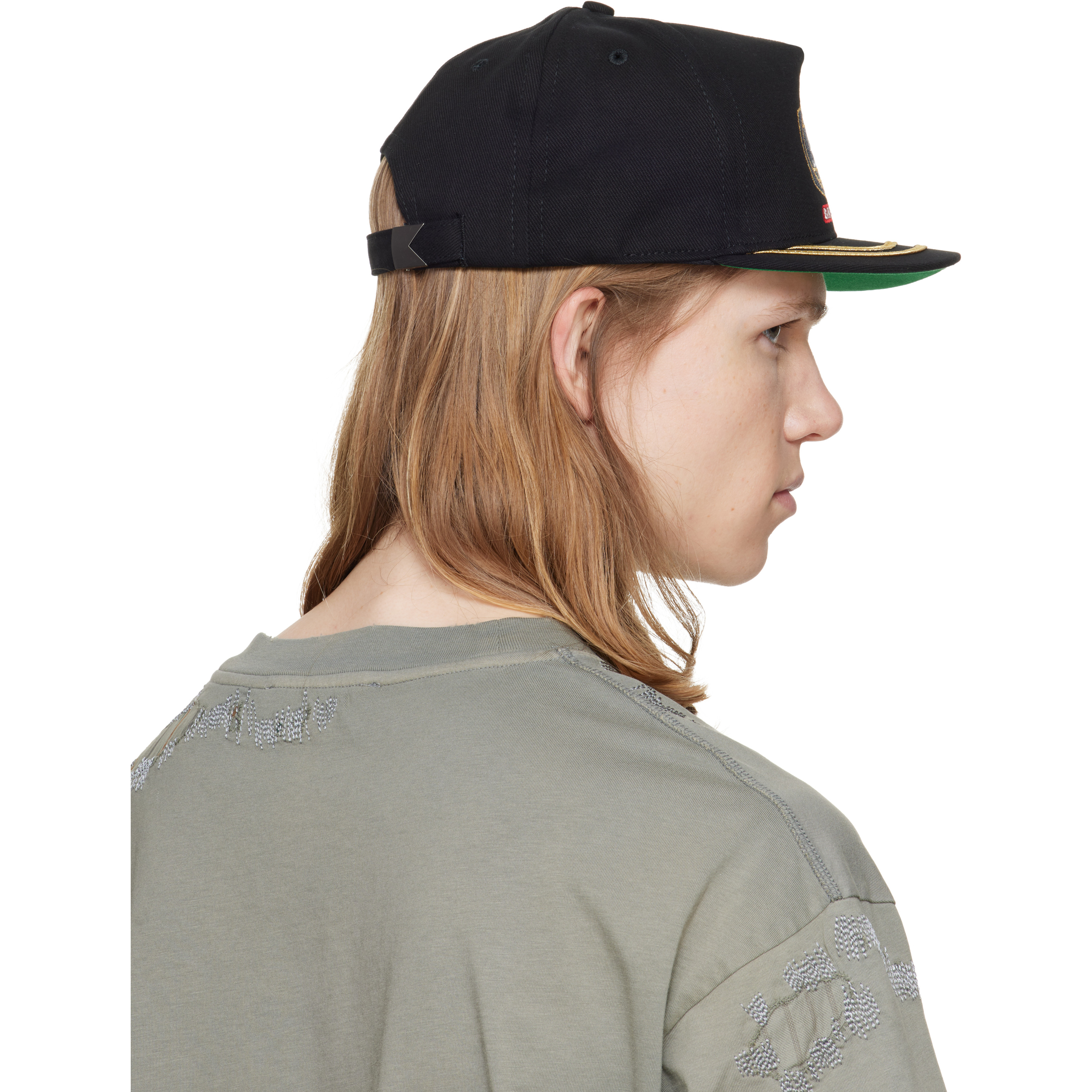 Black 'Safari' Crest Cap