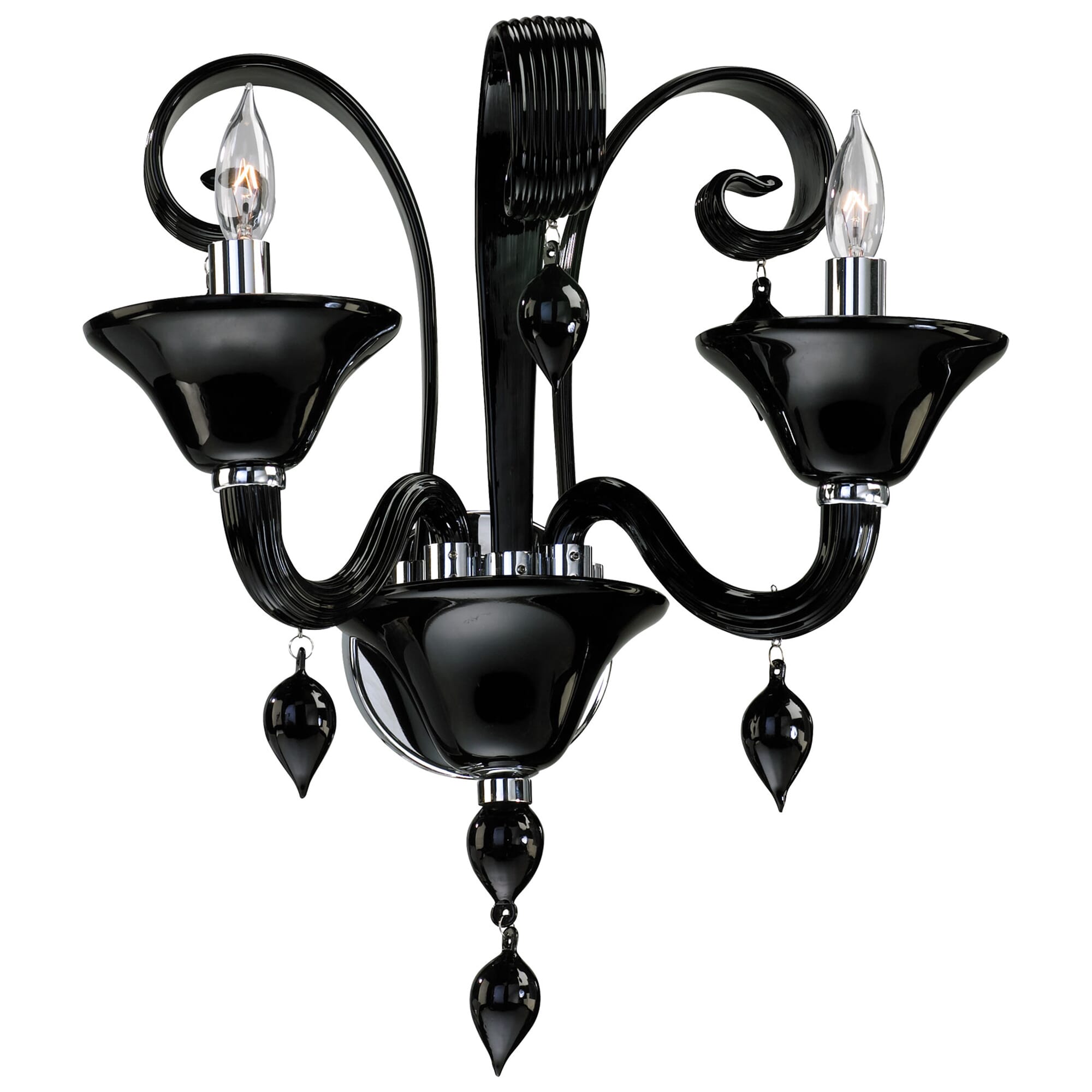 Chrome Two Light Wall Bracket from the Treviso Collection