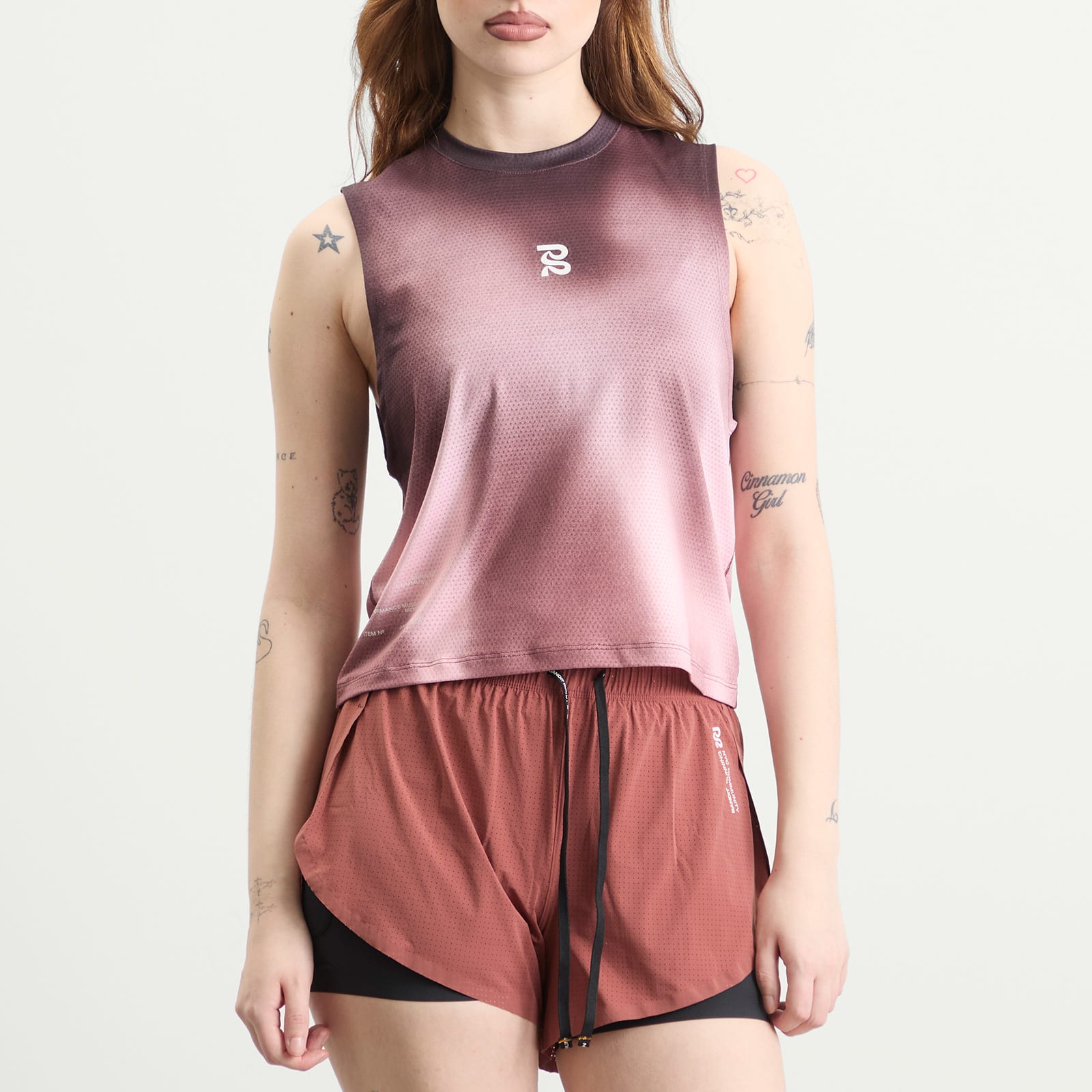 Women's Womens Micromesh™ Muscle Tank Mahogany Multi