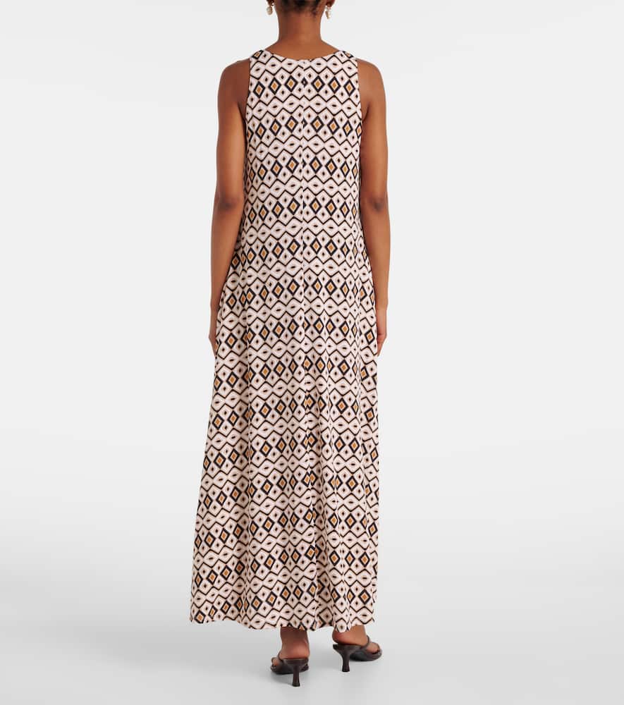 Miki printed maxi dress