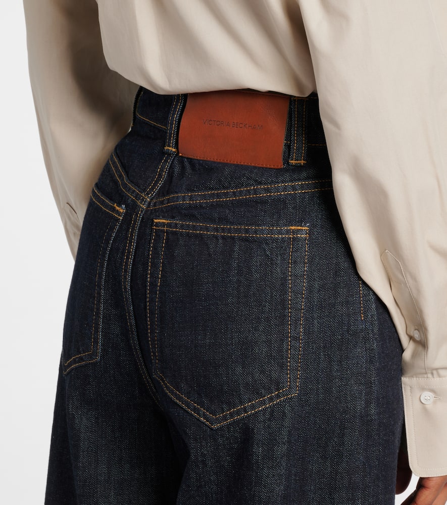 High-rise straight jeans