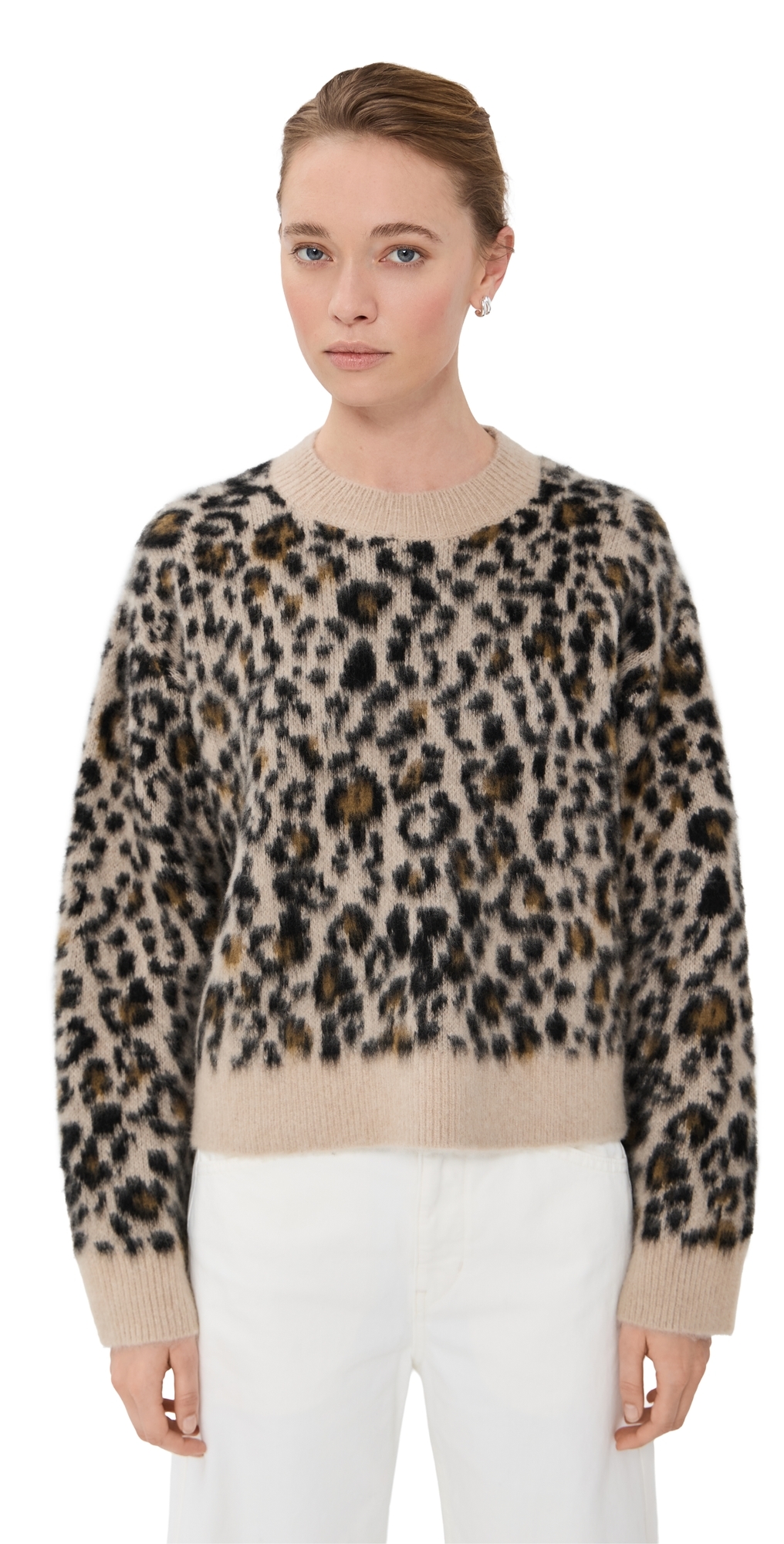Zamira Sweater Jute Leopard