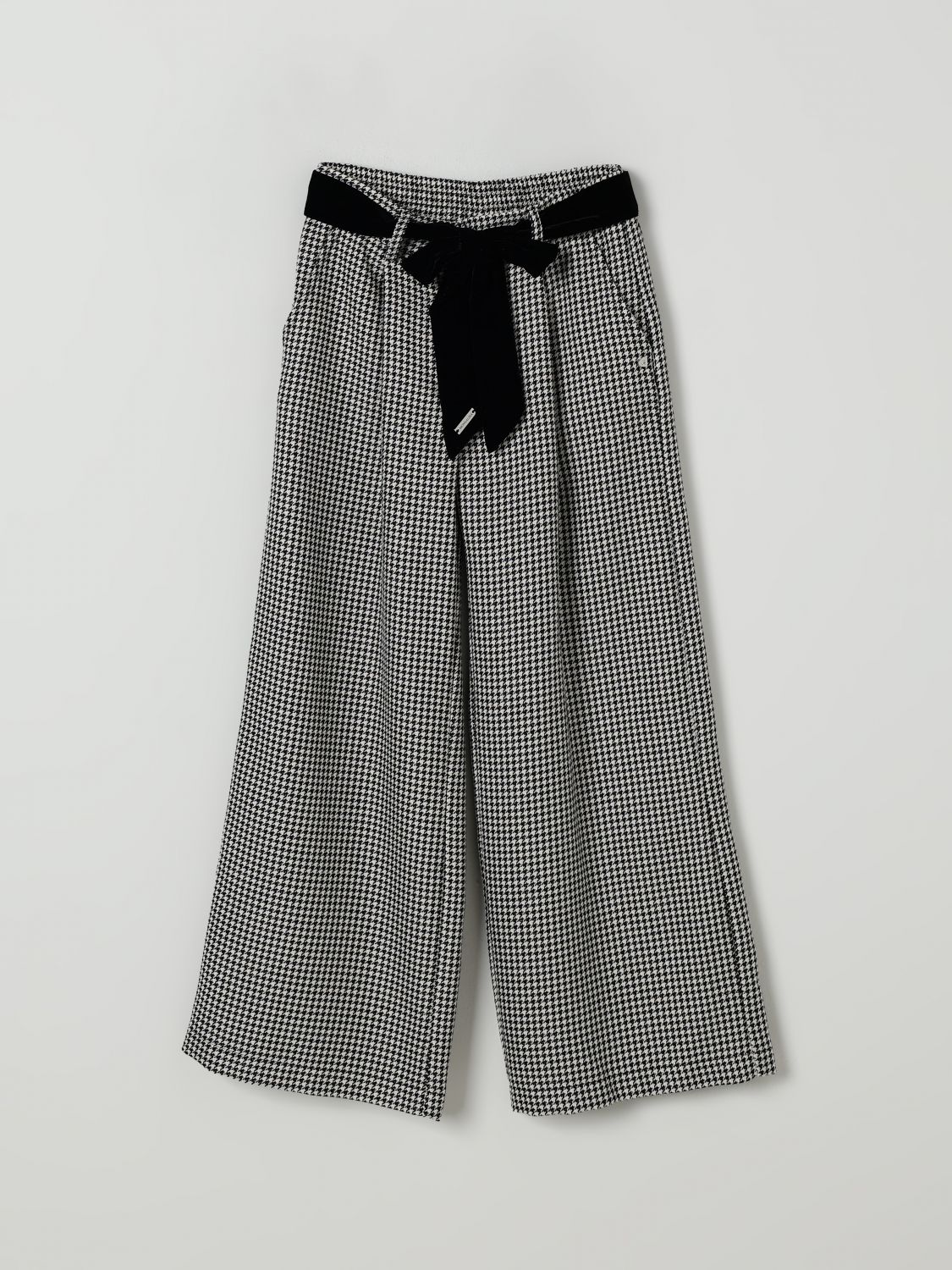 Checked trousers - Black
