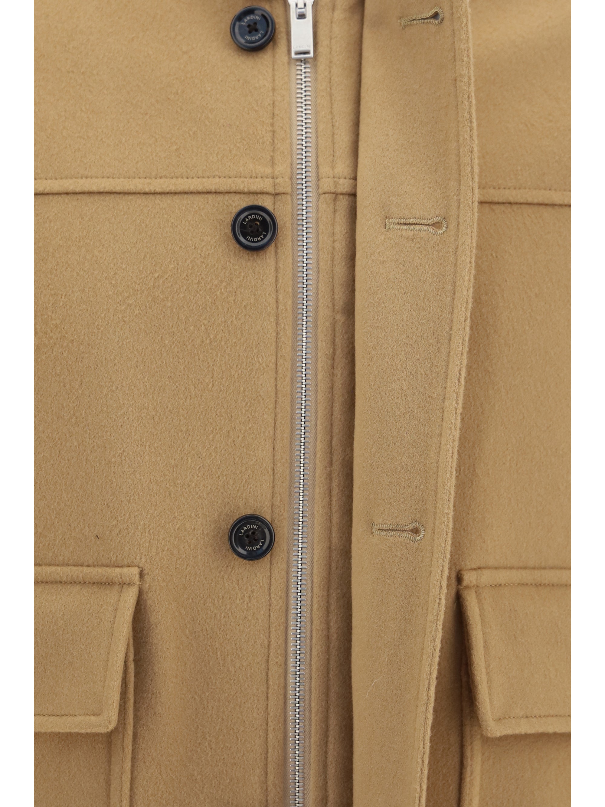 Merino Wool Padded & Down Down Jacket — White