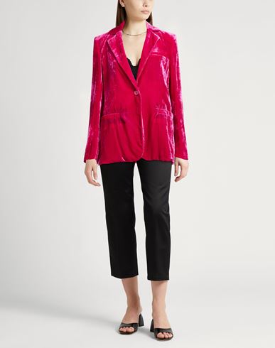 Woman Blazer Fuchsia Size 10 Viscose, Polyamide