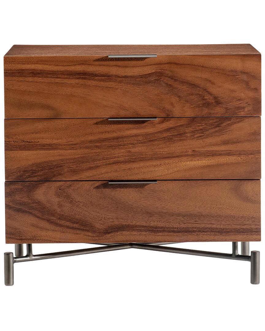 Brasea 3-Drawer Nightstand