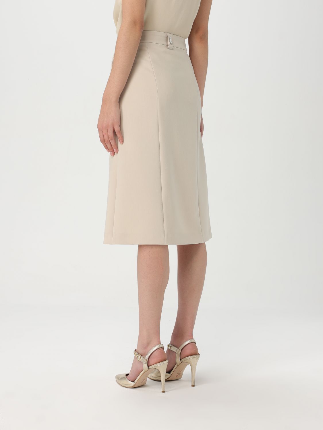 Flared midi skirt - Neutrals