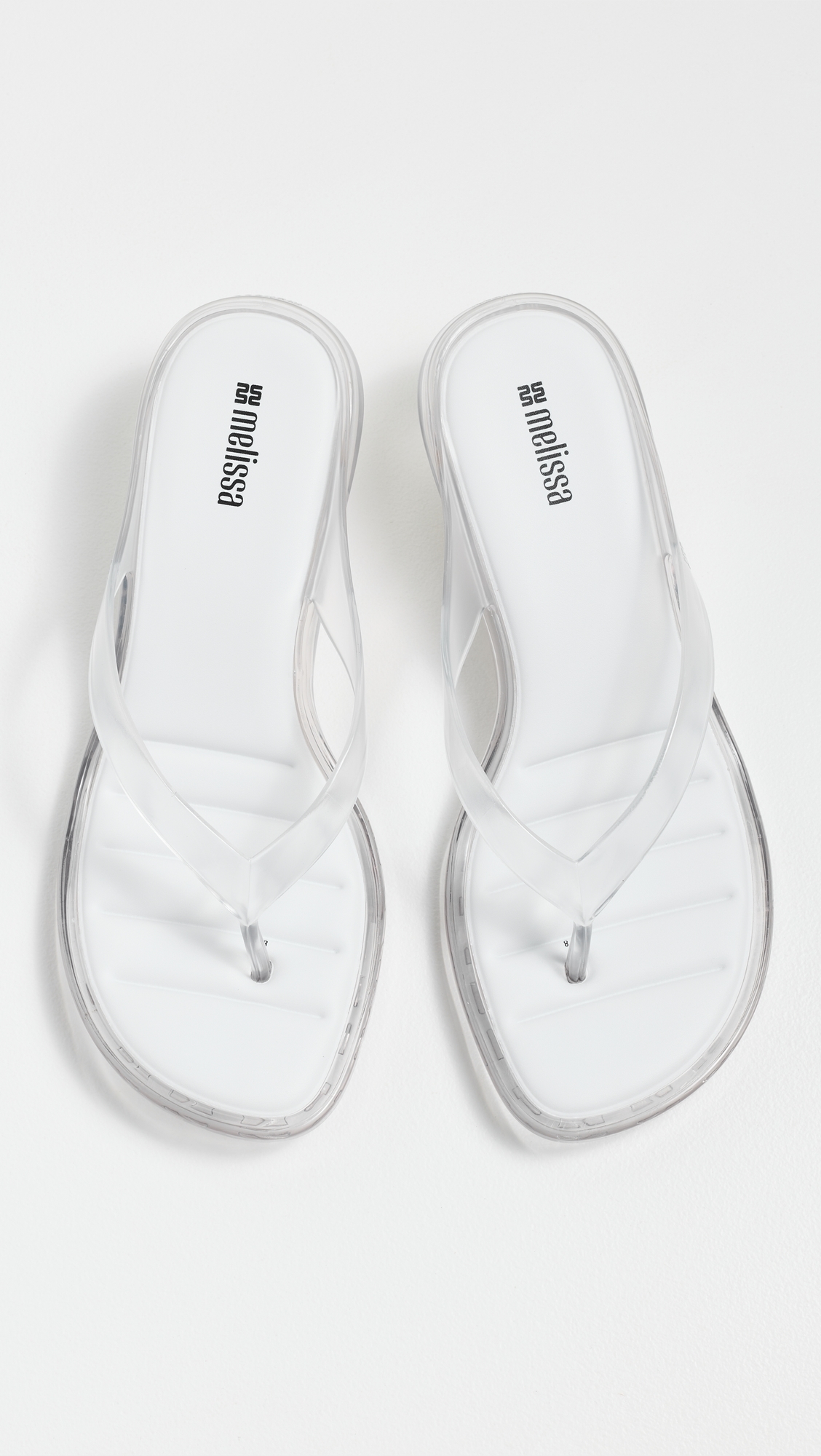 Jelly Kitten Heel Flip Flops Clear