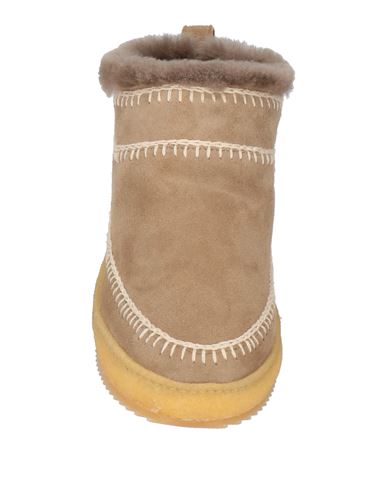Woman Ankle boots Beige Size 10 Leather