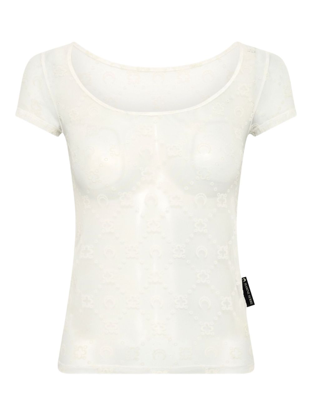 Marine Serre mesh top - White