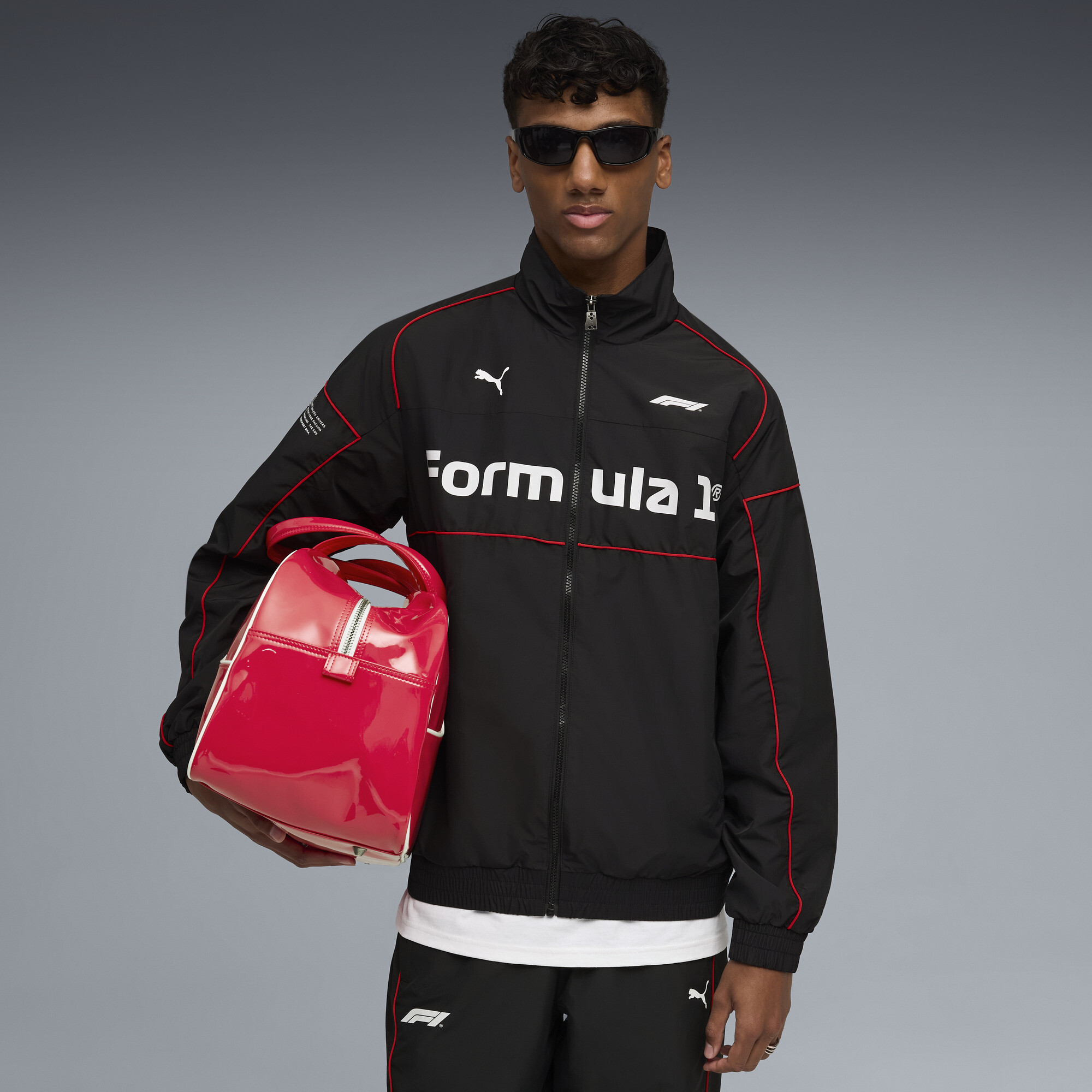 PUMA Formula 1® 75 Years Speed Driver Series 2.0 Men's Zip-Up Motorsport Jacket in Black