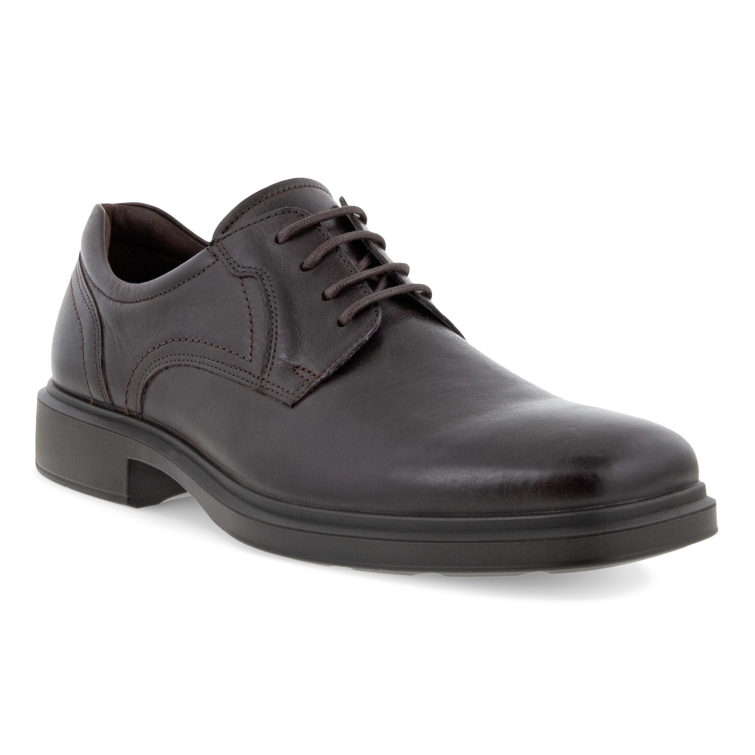 Helsinki 2 - Men's Leather Derby Shoe - Brown