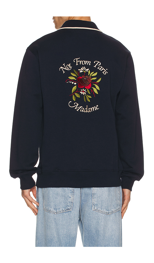 DrÃ´le De Monsieur Dr&ocirc;le De Monsieur Polo Slogan Rose in Blue. XXL/2X. Also in