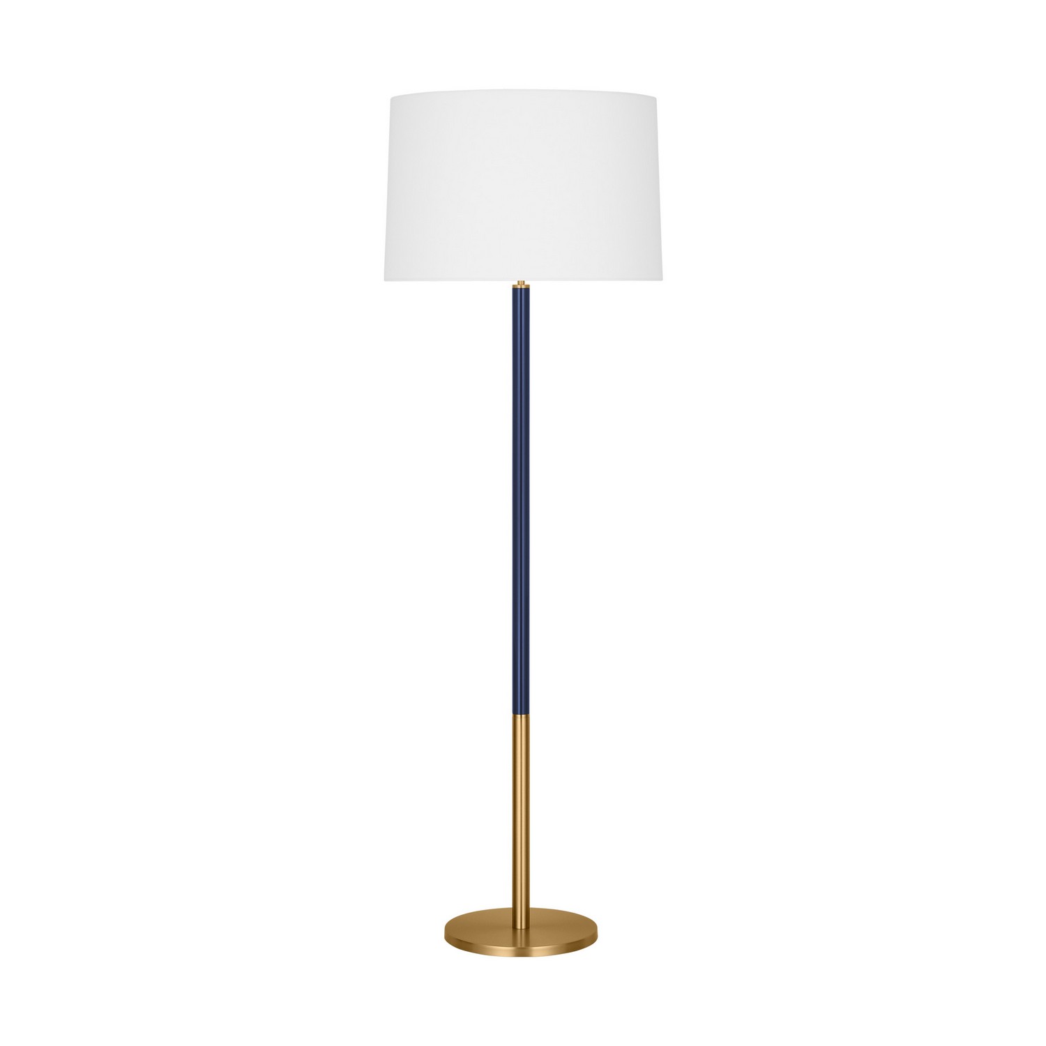 Burnished Brass One Light Floor Lamp from the Monroe Collection