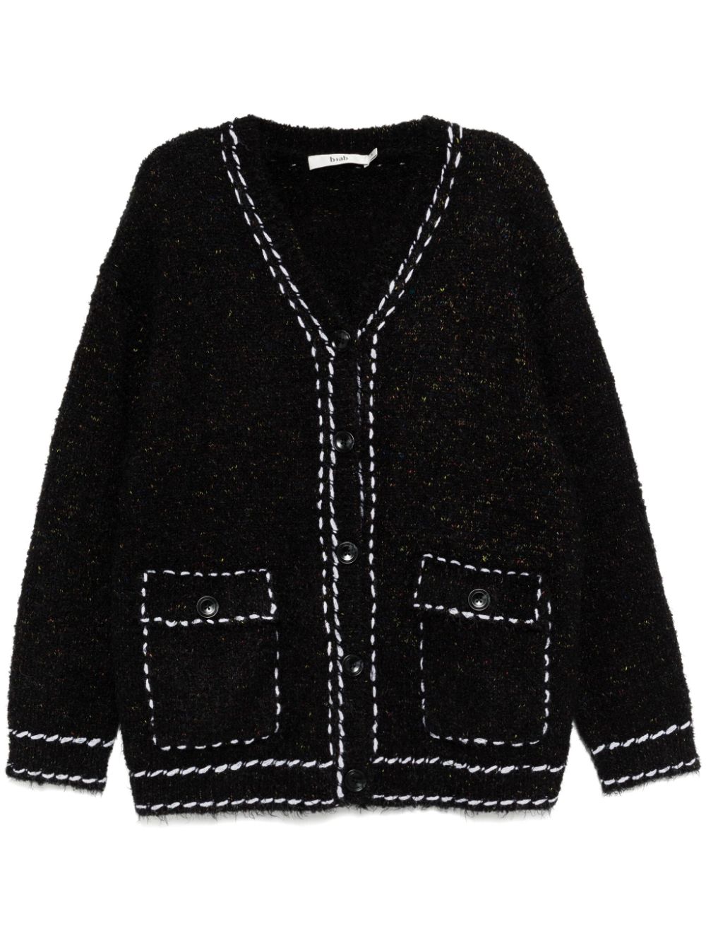 V-neck cardigan - Black