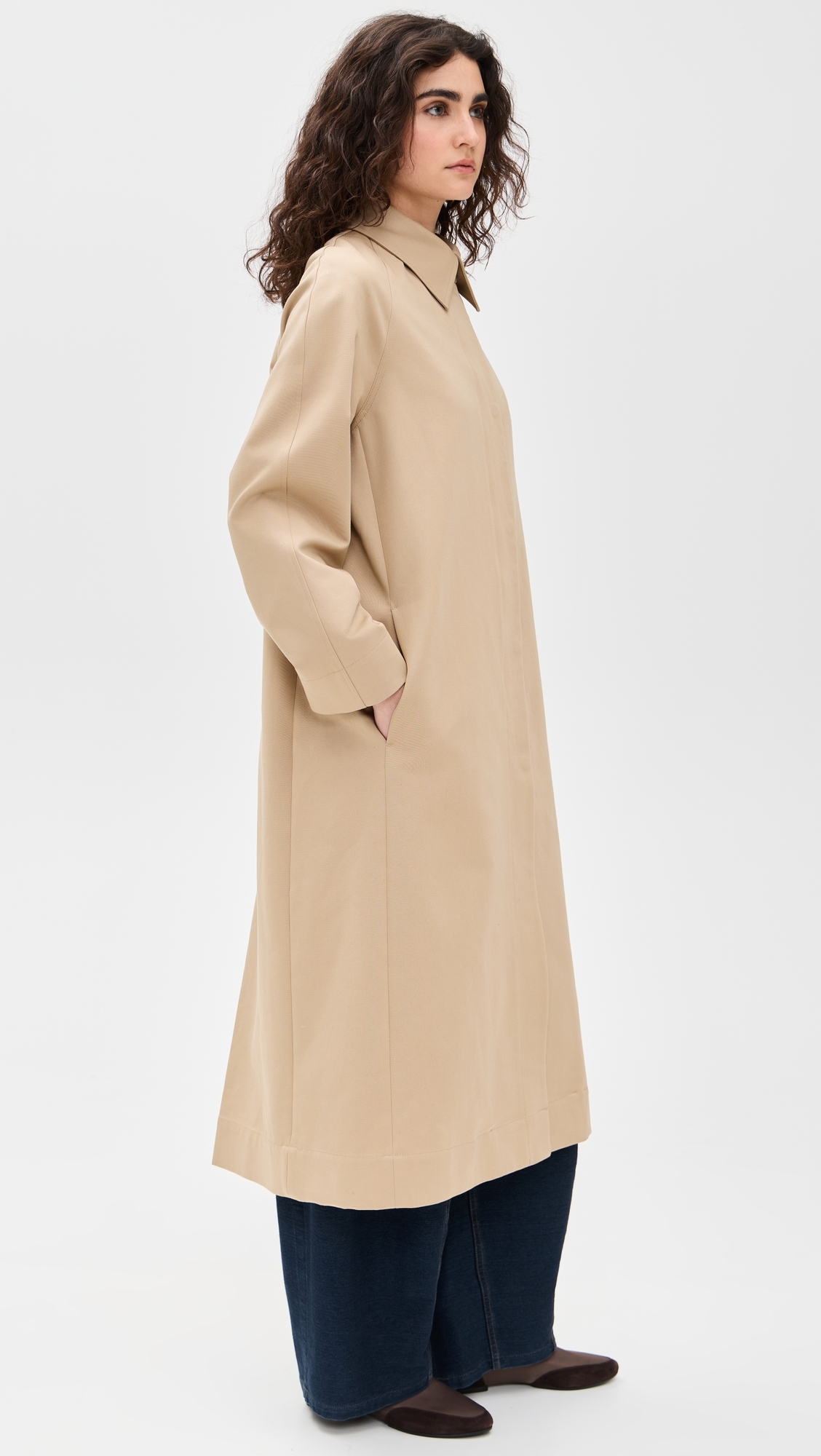Vince Utility Trench Coat Sandbar