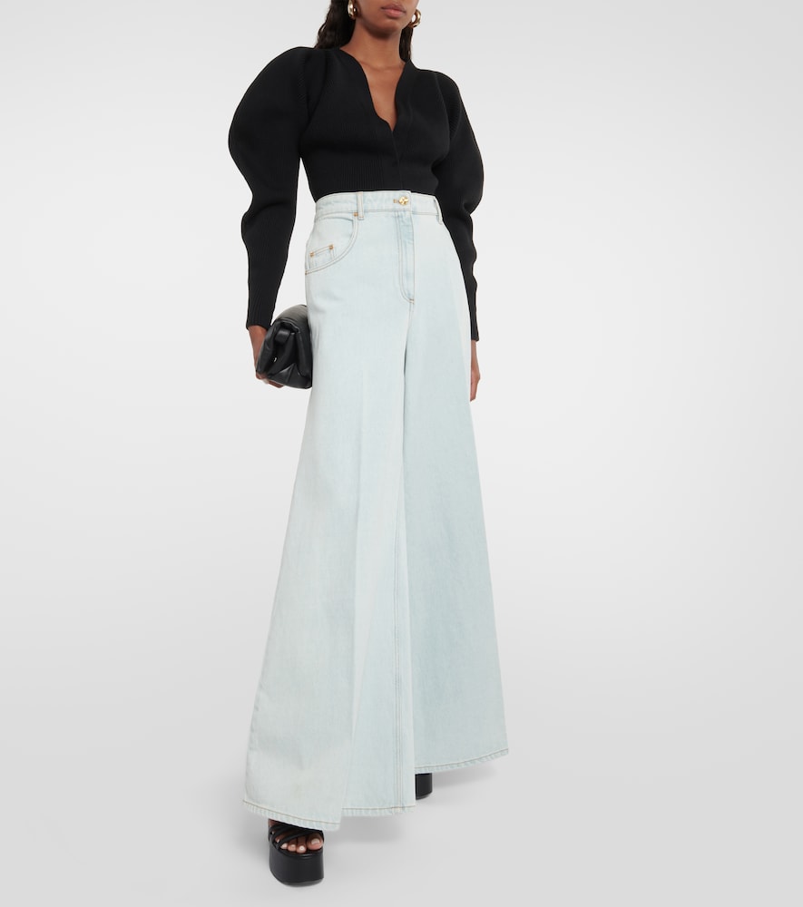 High-rise flared jeans