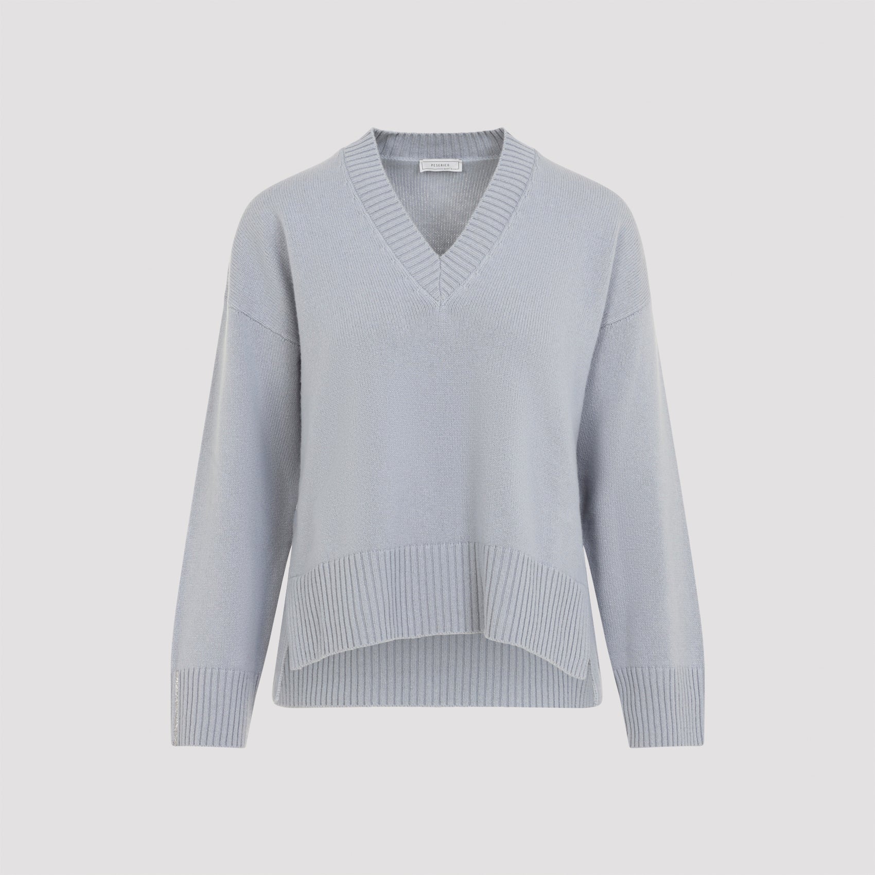 Women's V-Neck Wool Silk Cashmere Sweater