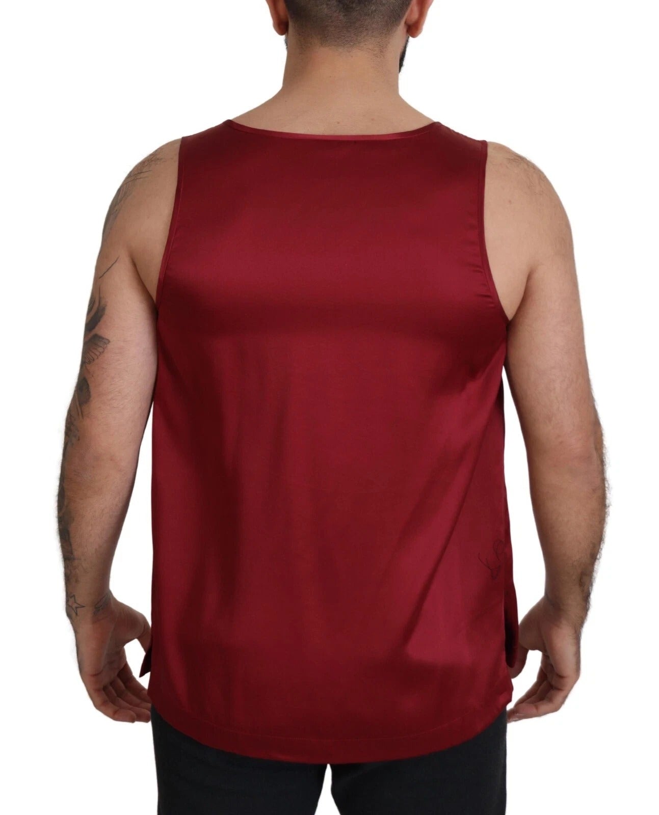 100% Silk Tank Top — Red